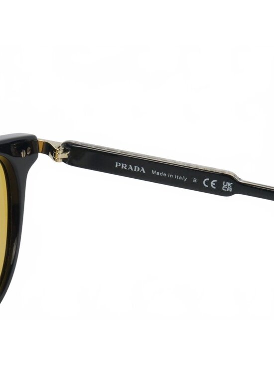 Prada Sunglasses Eyewear Frame Color Lens Spr 49 Black Gold main image 4